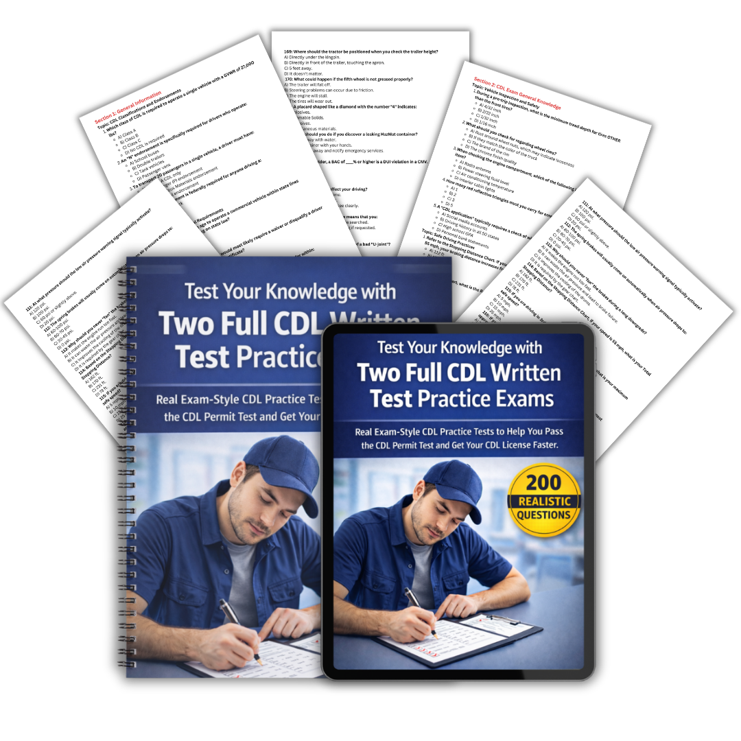 CDL EXAM PREP PRACTICE TESTS